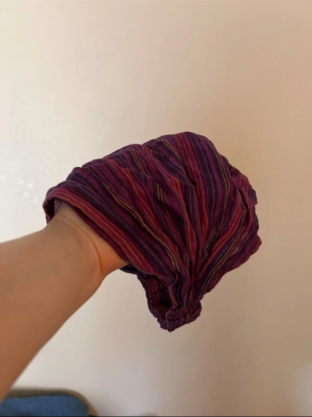 Striped Purple Headscarf / Bandana